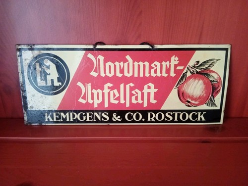 Altes blechschild 30er - altes, 20/30er