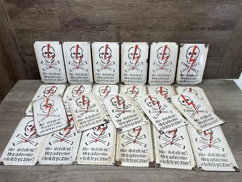 Altes emailleschild totenkopf - altes,