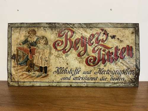 Original blechschild 1910 - original,