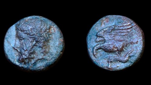 Antike münze bronze 450 - bronze-,