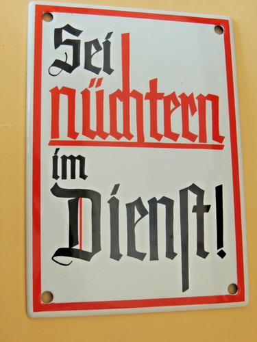 Sei nüchtern dienst - nüchtern, dienst!