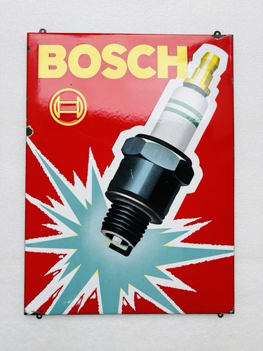 Emailschild bosch zündkerzen - emailschild,