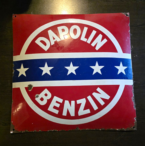 Dapolin benzin emailschild - dapolin,