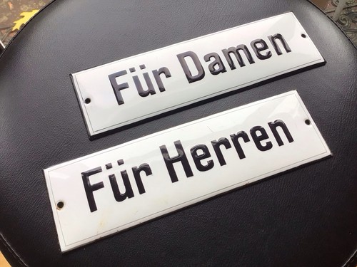 Alte emailleschilder für - alte, „für