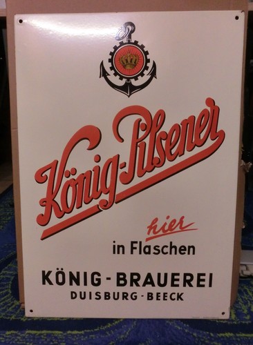 Blech werbe schild - werbe,