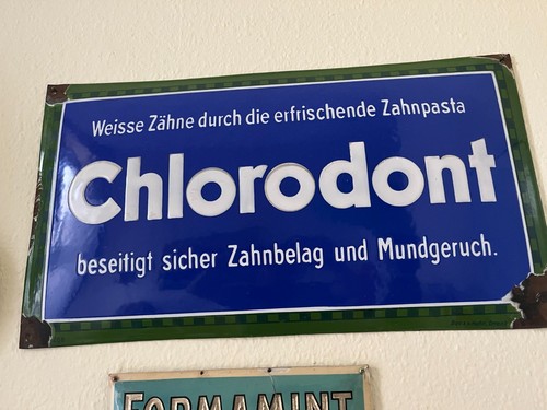 Alte originale emailschilder - originale,