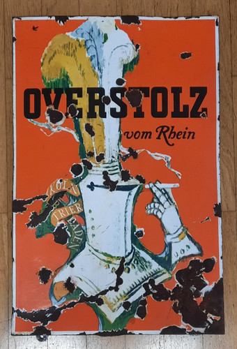 Altes emailschild overstolz - altes,