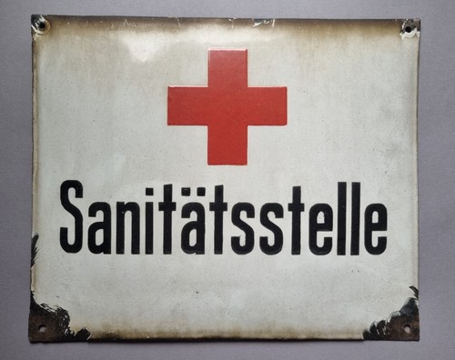 Emaileschild sanitätsstelle - emaileschild,