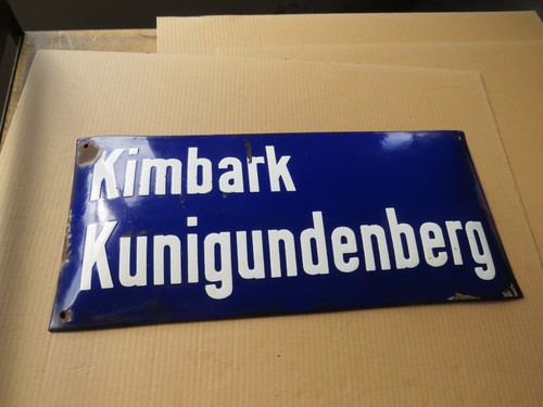 Altes straßenschild kimbark - straßenschild,