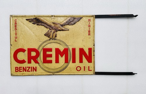 Blechschild cremin benzin oil - blechschild,