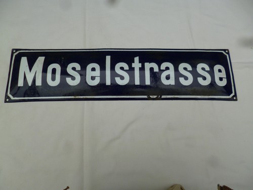 Moselstrasse emailschild - moselstrasse,