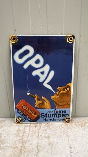Opal zigarren emailschild - opal,