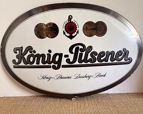 König pilsener emailschild - könig,