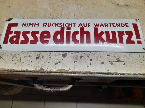 Emailschild fasse dich - fasse, kurz
