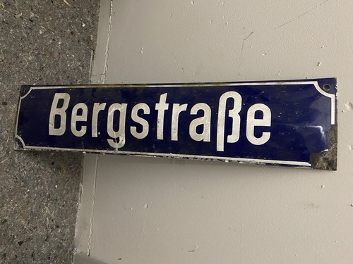 Altes emailleschild - altes,