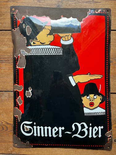 Sinner bier emailschild - sinner,