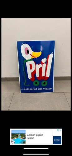 Emaile pril schild 60x40 - schild,