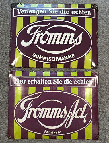 Stück emailschild fromms - 2,