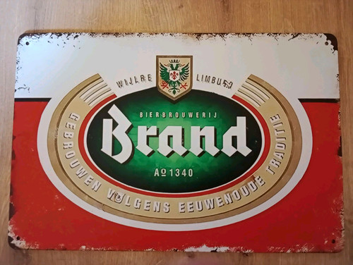 Brand blechschild 30x20cm - brand,
