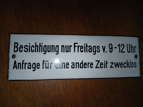 Uraltes emailschild - uraltes,