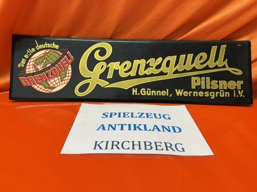 Alt wernesgrüner pappschild - wernesgrüner,
