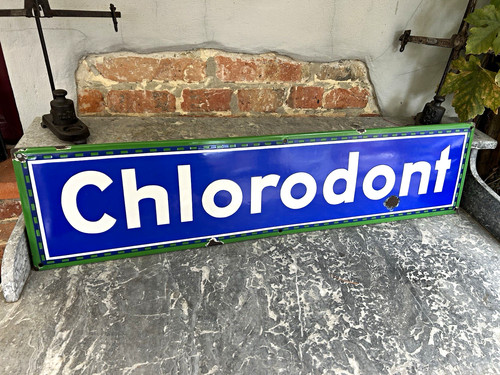 Chlorodont emailschild - chlorodont,