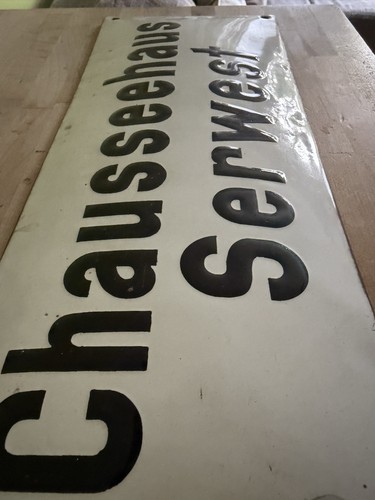 Antikes emaille schild - antikes,