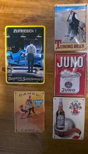 Kleine emaille werbeschilder - kleine,