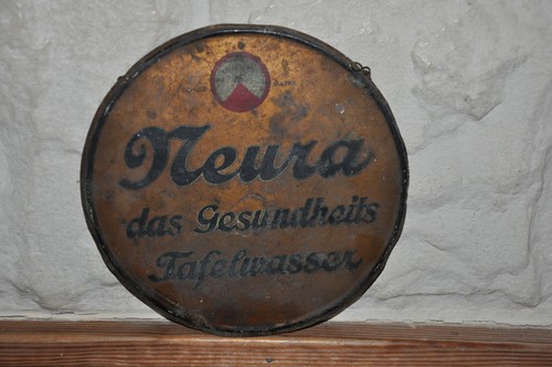 Altes blechschild 20er neura - blechschild, j.neura