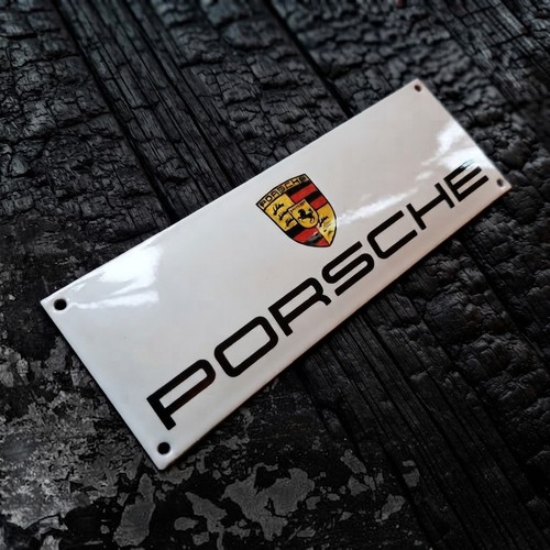 Emaille schild porsche - emaille,