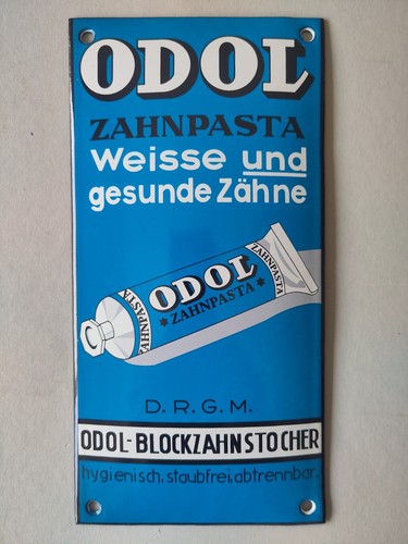 Odol zahnpasta emailschild - odol,