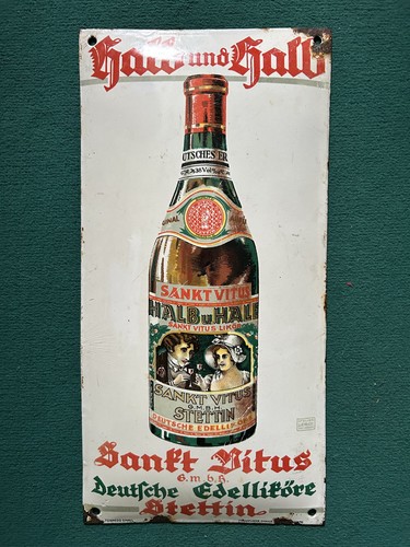 Emailschild 1920 sankt - emailschild,