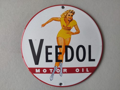 Veedol motor oil emailschild - ,