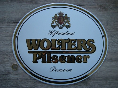 Wolters pilsener emailschild - pilsener,