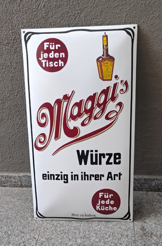 Maggi würze emailschild - würze,