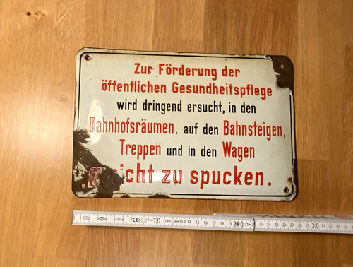 Original emailschild bahnhof - original,