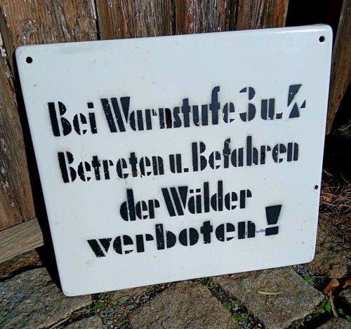 Altes emailleschild ddr - altes,