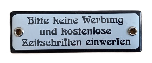 Bitte keine werbung - keine,