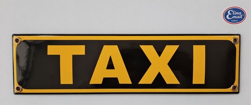 Taxi emailleschild - "taxi",