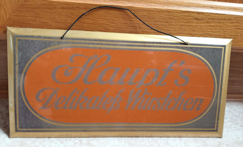Altes schild imoglas fleischer - altes,