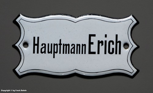 Kleines altes emailschild - kleines,