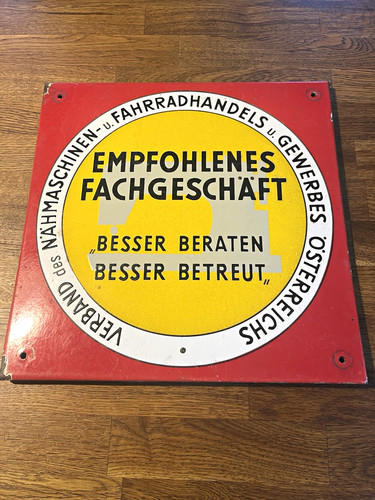 Vintage emailschild geprägt - vintage,