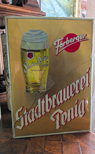 Stadtbrauerei penig schild - stadtbrauerei,