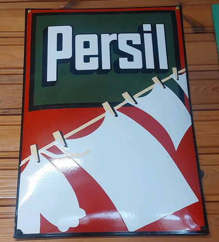Persil emaille werbeschild - emaille,