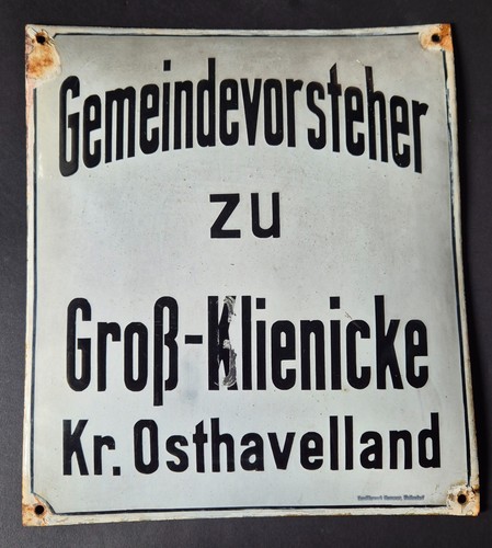 Seltenes antikes emailleschild - seltenes,