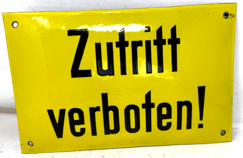 Emaille schild emailschild - emaille,