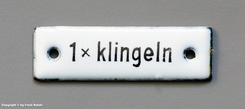 Kleines altes emailschild 1 - kleines,