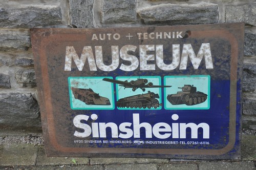 Altes blechschild auto - blechschild, auto+technik